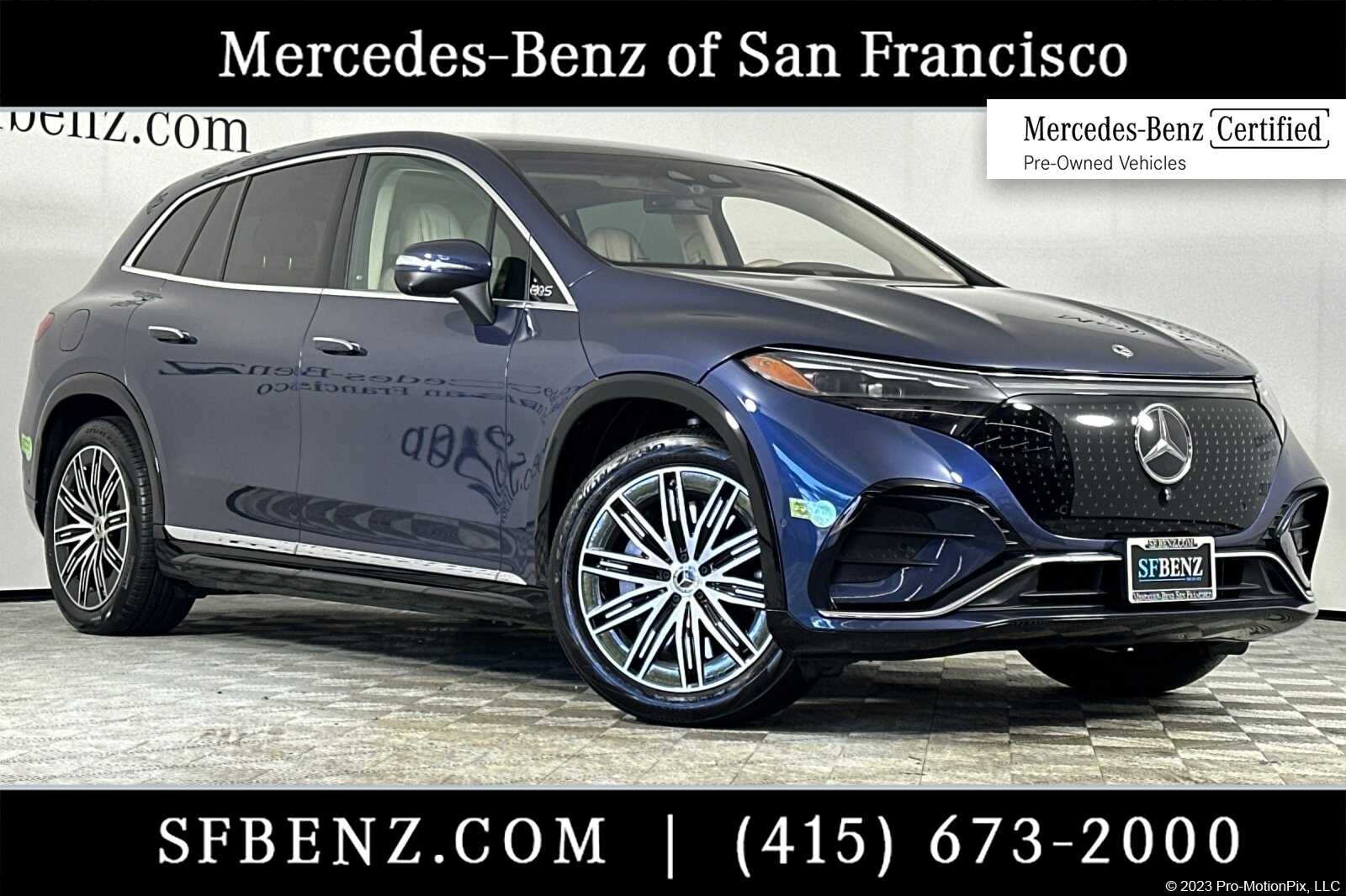 Certified 2023 Mercedes-Benz EQS SUV Base with VIN 4JGDM4EB2PA002548 for sale in South San Francisco, CA
