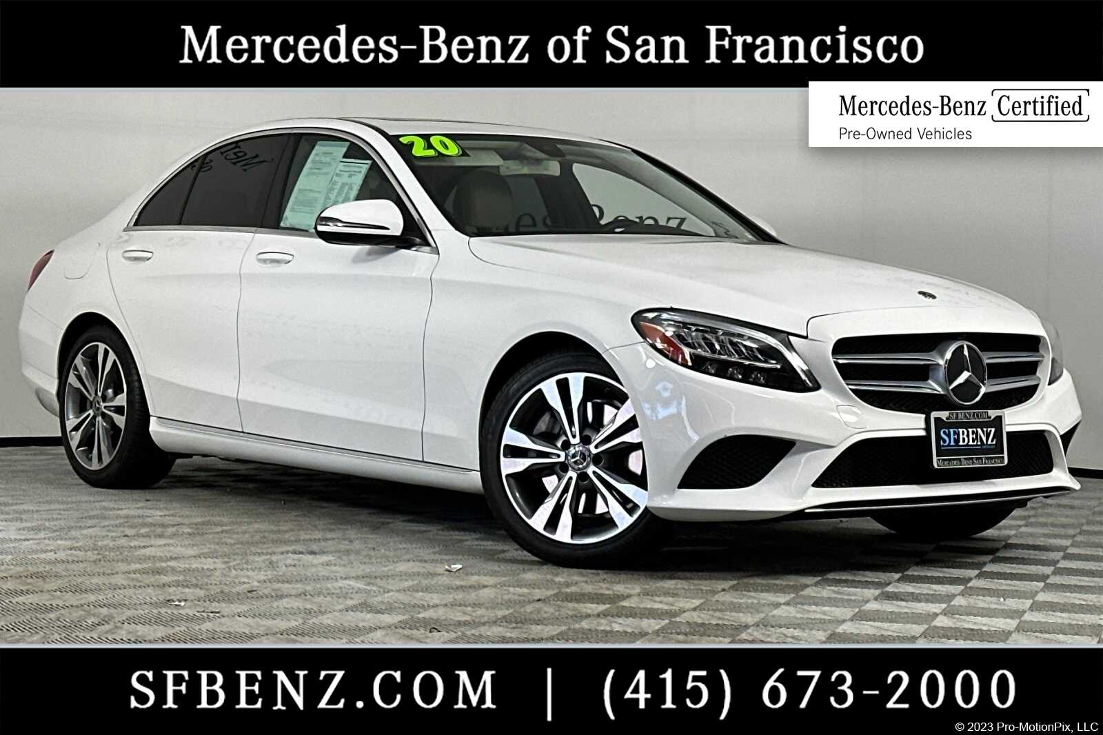 Certified 2020 Mercedes-Benz C-Class Sedan C300 with VIN 55SWF8DB0LU329952 for sale in South San Francisco, CA