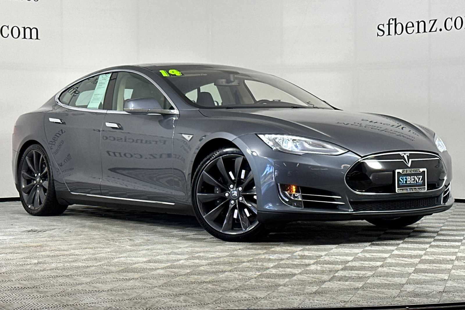 Used 2014 Tesla Model S S with VIN 5YJSA1H11EFP45809 for sale in South San Francisco, CA