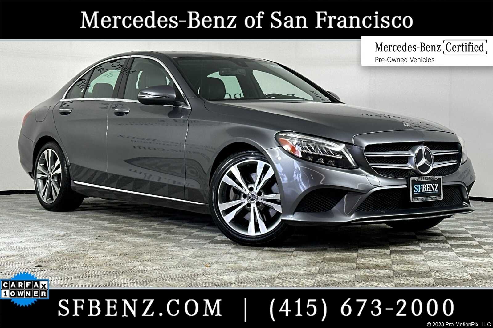 Certified 2021 Mercedes-Benz C-Class Sedan C300 with VIN W1KWF8DB9MR648141 for sale in South San Francisco, CA