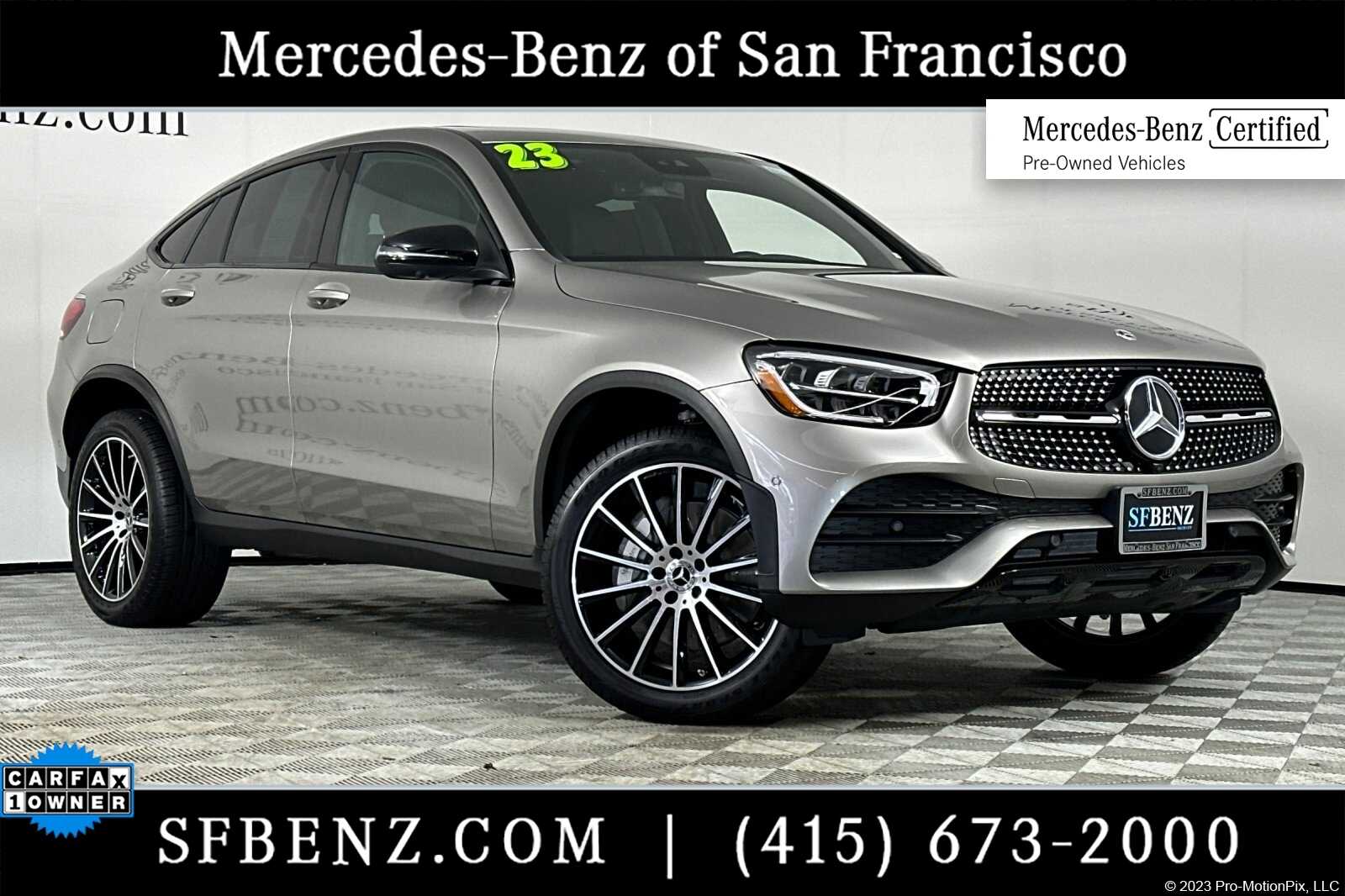 Certified 2023 Mercedes-Benz GLC Coupe GLC300 with VIN W1N0J8EB6PG161680 for sale in South San Francisco, CA